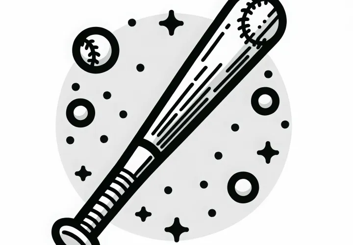 Baseballschläger Ausmalbild Kostenlos