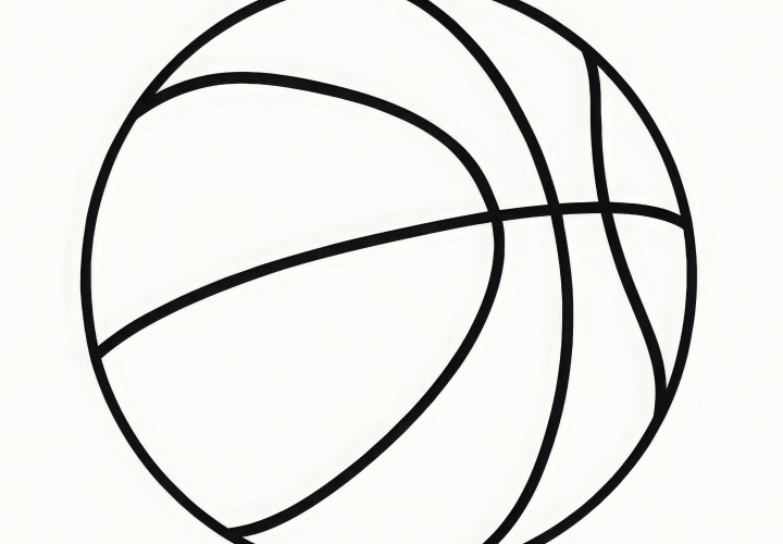 Kostenlose Basketball Malvorlage zum Ausmalen Kostenlose Basketball Malvorlage zum Ausmalen