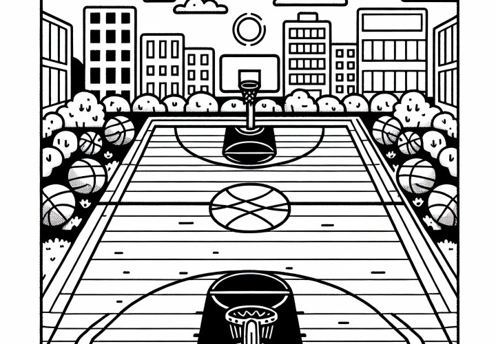 Basketballfeld Ausmalbild Kostenlos Herunterladen Basketballfeld Ausmalbild Kostenlos Herunterladen