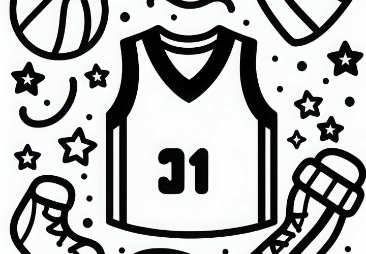 Basketballtrikot Malvorlage Einfach Kostenlos Basketballtrikot Malvorlage Einfach Kostenlos