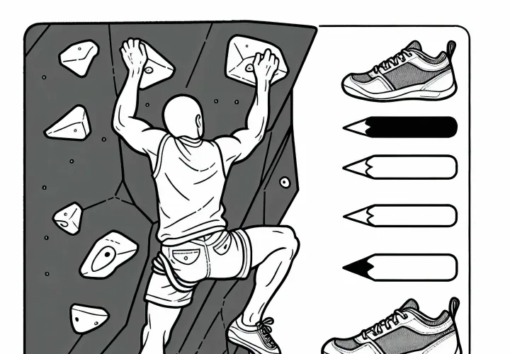 Coloring page for bouldering – Free download