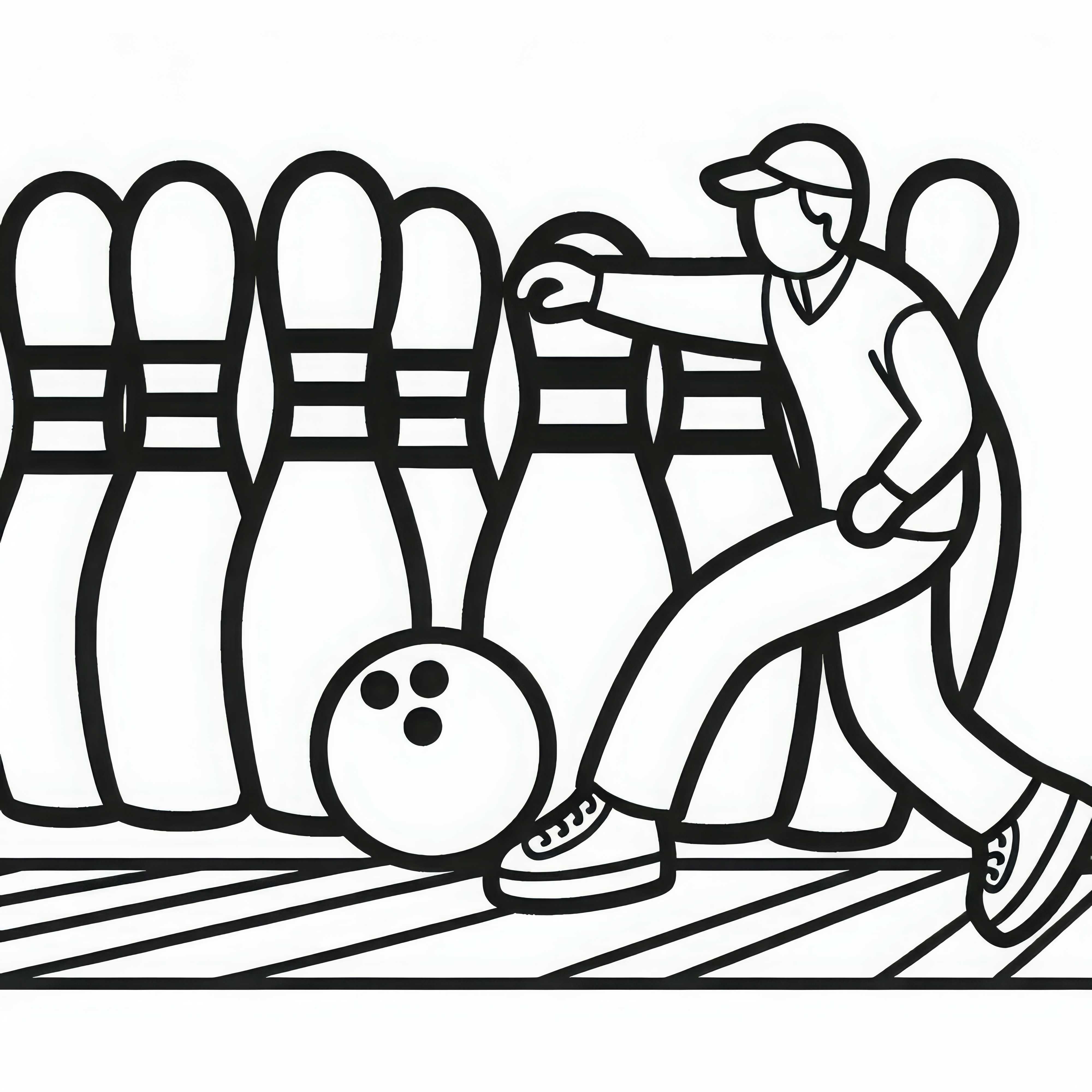 Plantilla de colorear de bolos fácil y gratuita