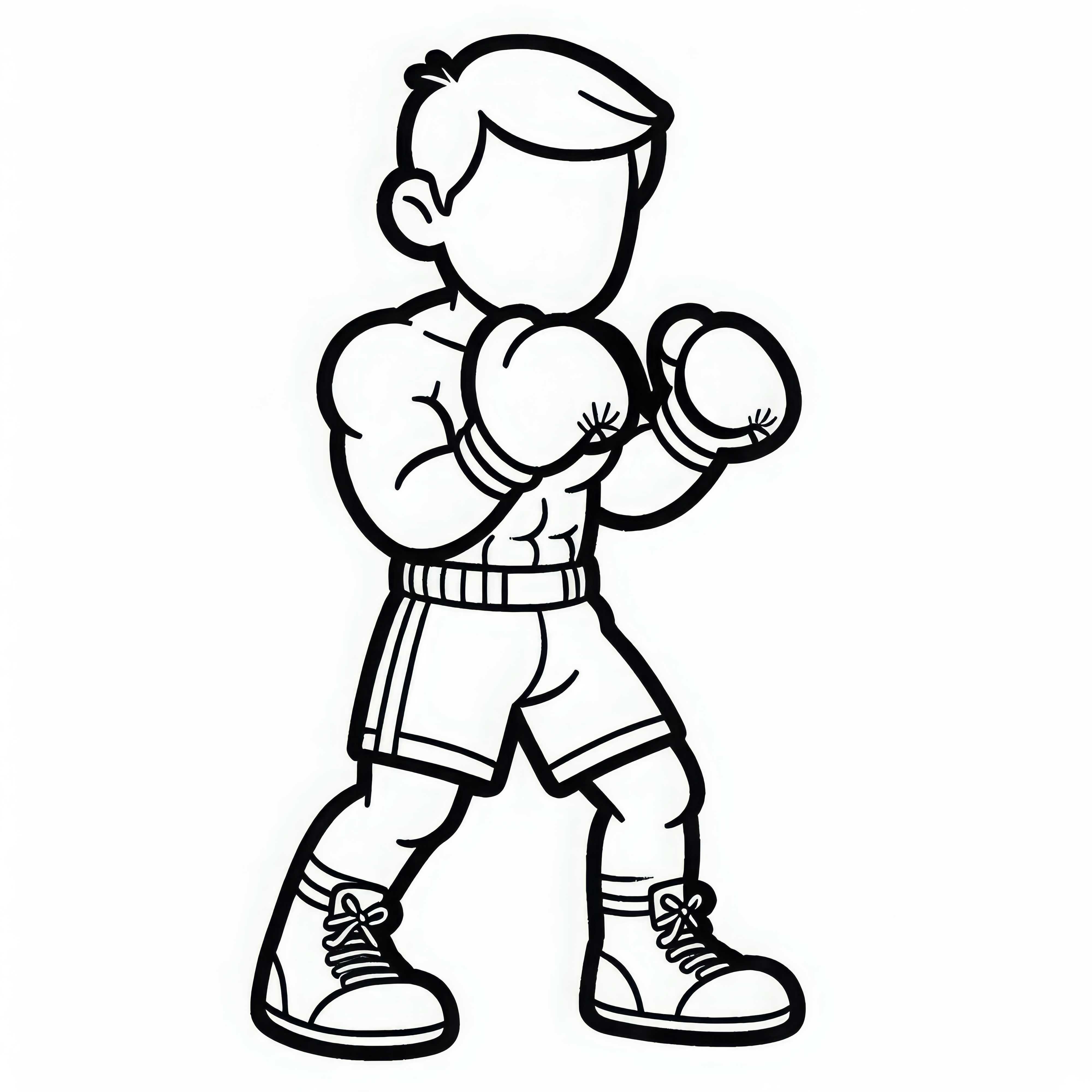 Boxer Malvorlage Einfach Kostenlos Herunterladen und Online Ausmalen