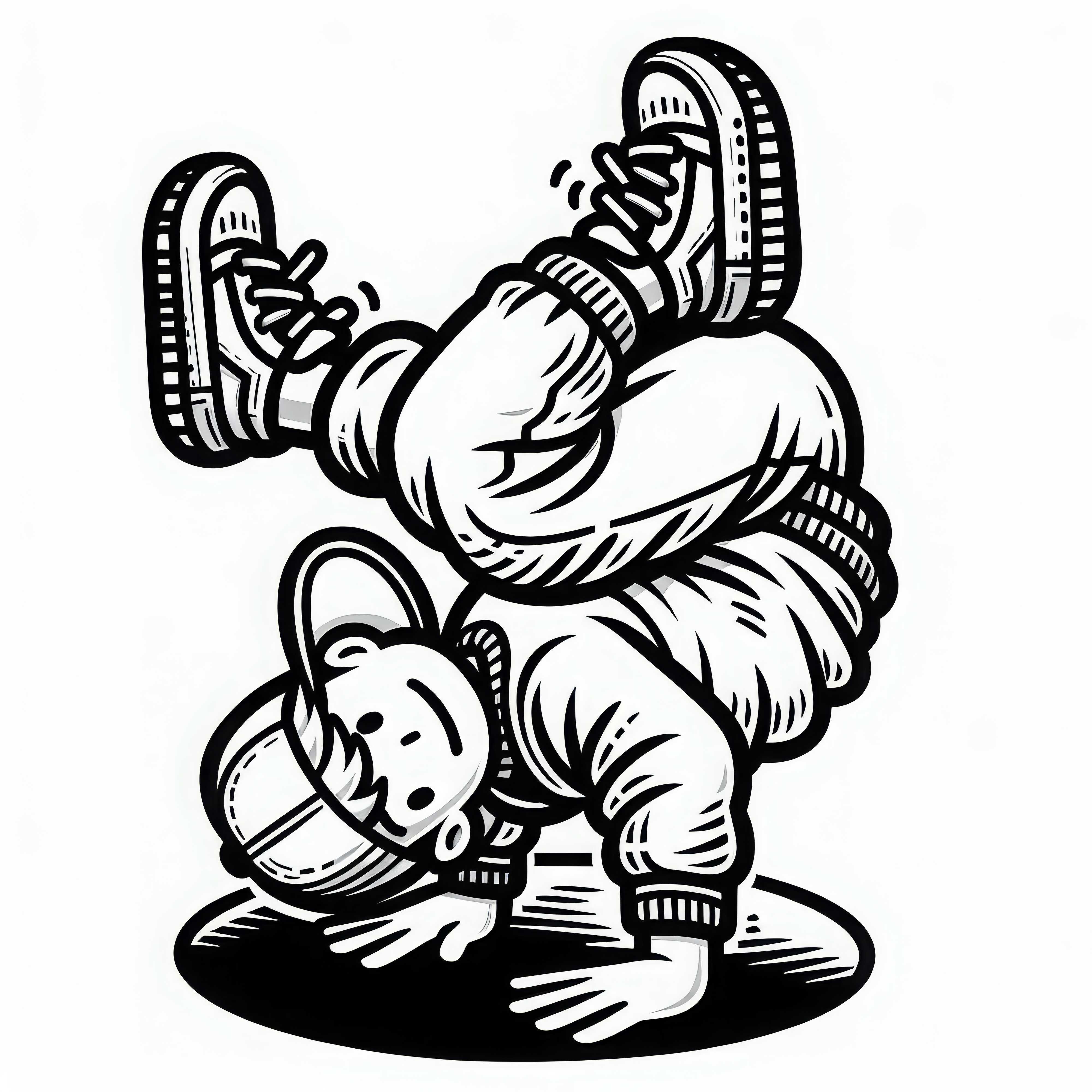Breakdancer Ausmalbild Gratis – Jetzt Kostenlos Herunterladen und Ausmalen