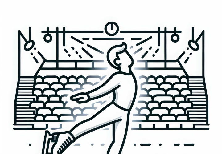 Desenho para colorir de pista de gelo simples e gratuito Desenho para colorir de pista de gelo simples e gratuito