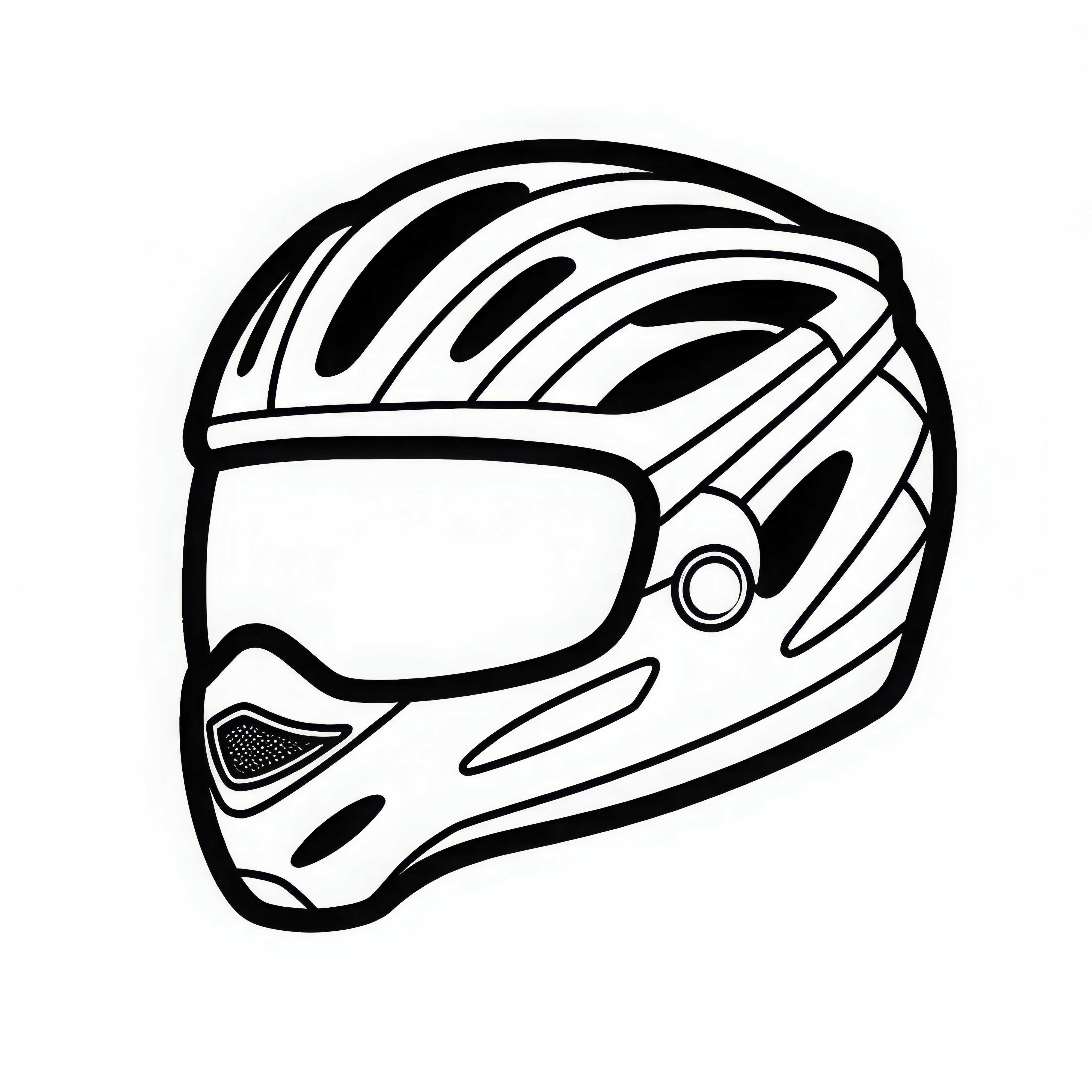Casco da ciclista - Scarica il disegno da colorare gratuitamente Casco da ciclismo per ciclisti - Scarica gratuitamente il disegno da colorare