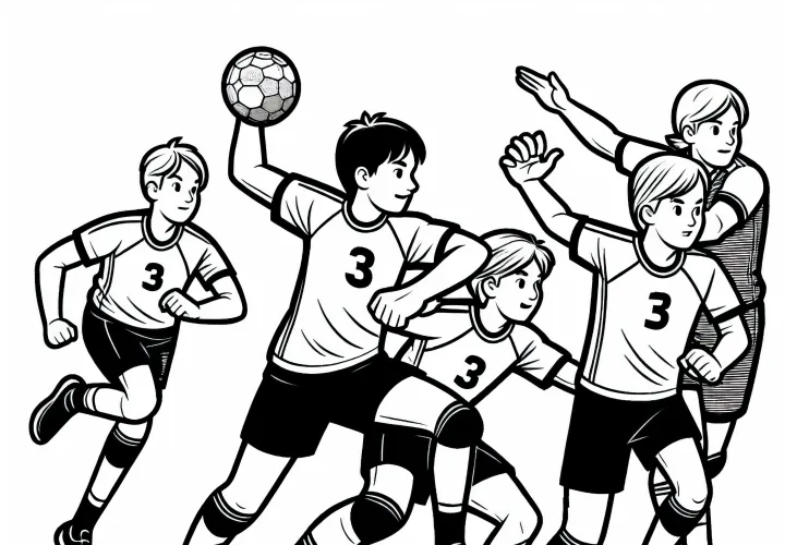 Rankinio komanda vykdo puolimą - Nemokama spalvinimo knyga