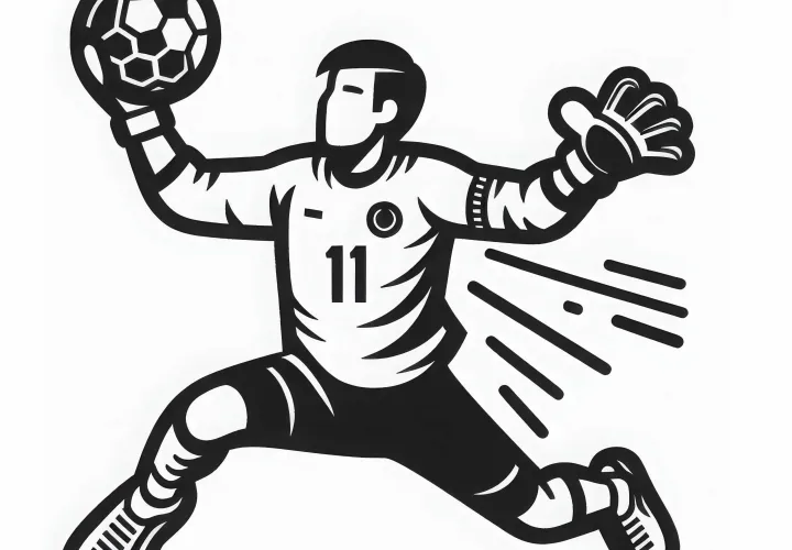 Rankinio vartininkas atlieka paradą – nemokama piešimo lenta