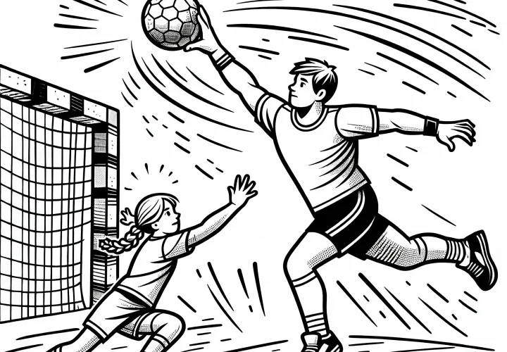 Rankininkas spalvinimo puslapis paprastas nemokamai