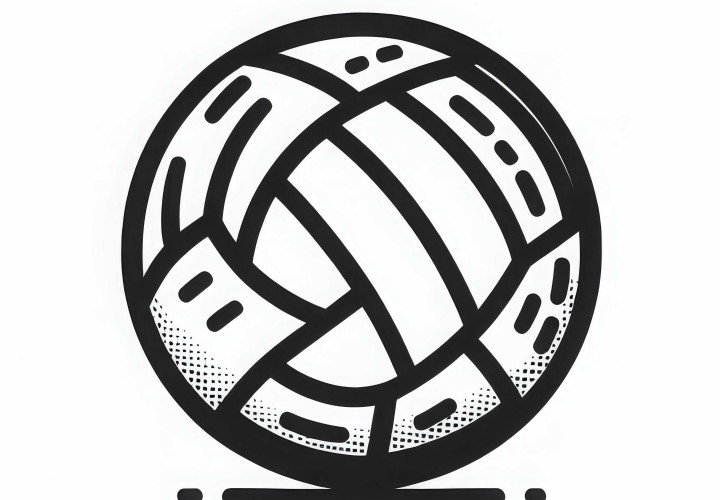 Descargar gratis dibujo para pintar de balonmano