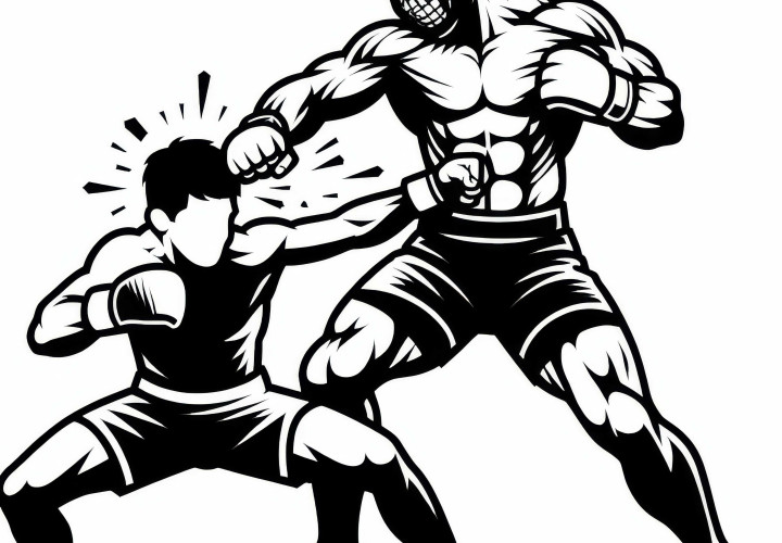 Ausmalbild von MMA-Kämpfer zum kostenlosen Download Ausmalbild von MMA-Kämpfer zum kostenlosen Download