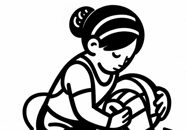 Descarga gratis la plantilla de dibujo de la luchadora Plantilla para colorear de luchadora para descargar gratis