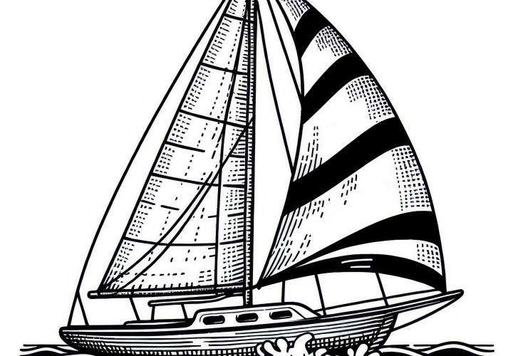 Segelschiff Malvorlage kostenlos