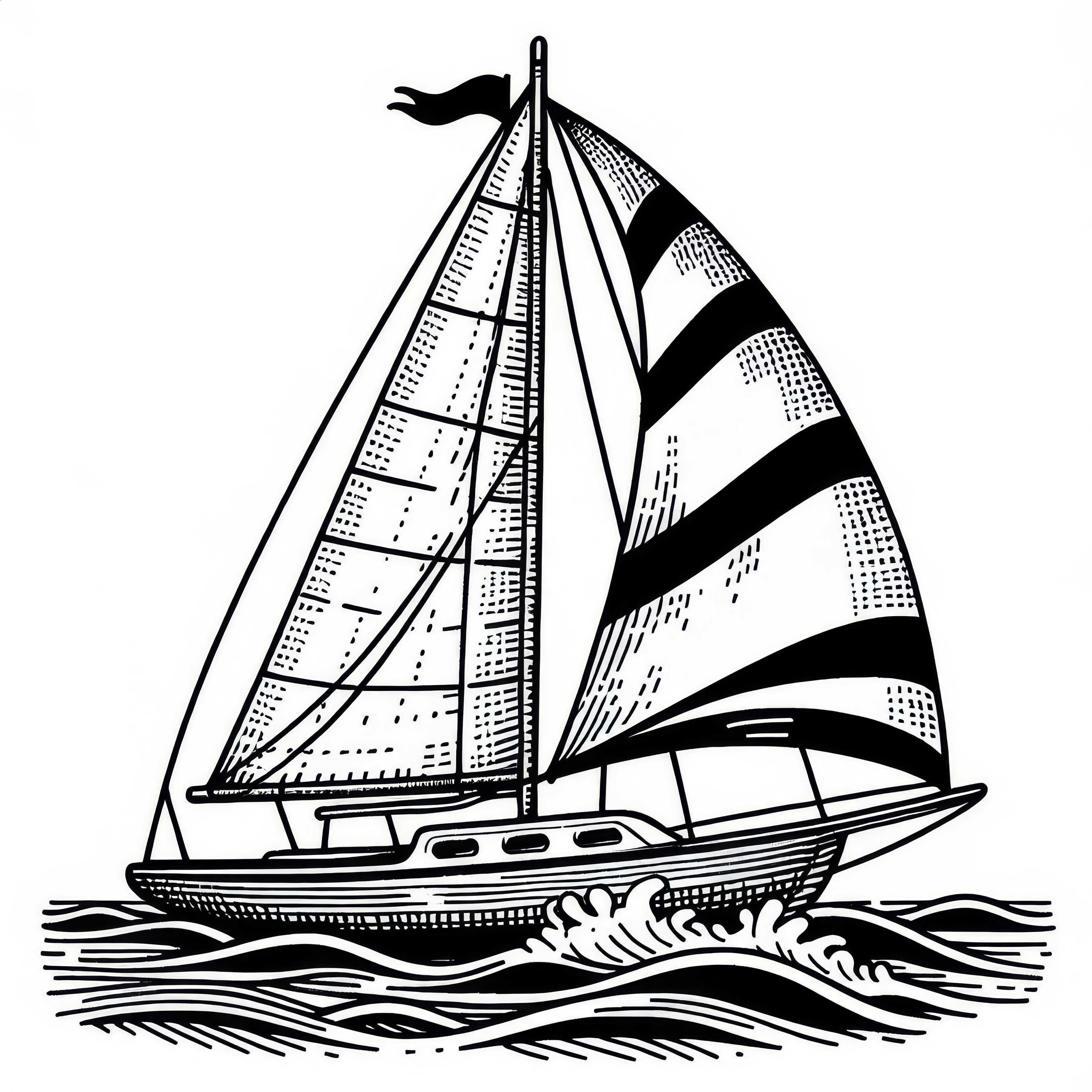 Segelschiff Malvorlage kostenlos