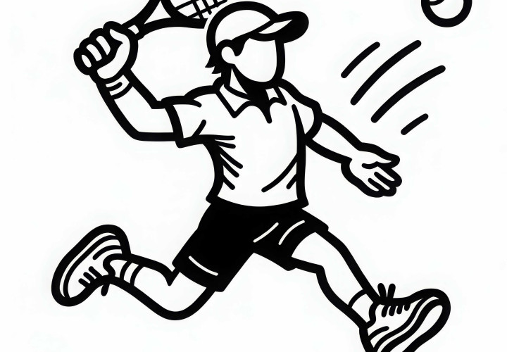 Tennis Spieler Ausmalbild Einfach Gratis Tennis Spieler Ausmalbild Einfach Gratis