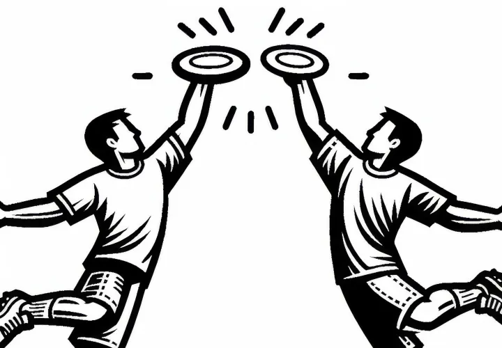 Ultimate Frisbee Coloring Page Easy Free