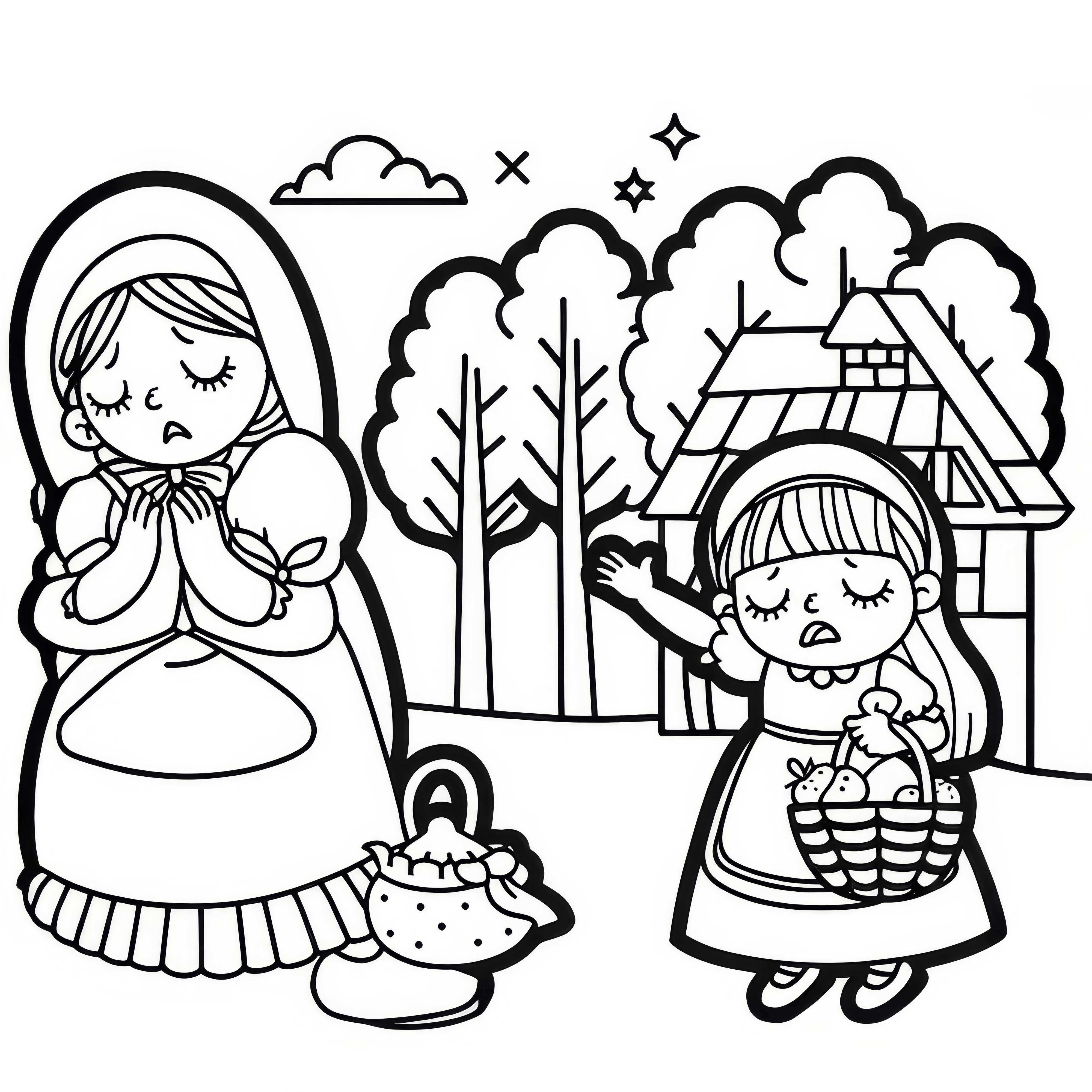 Anak malas menolak pekerjaan Ibu Holle – Gambar pewarna untuk diunduh