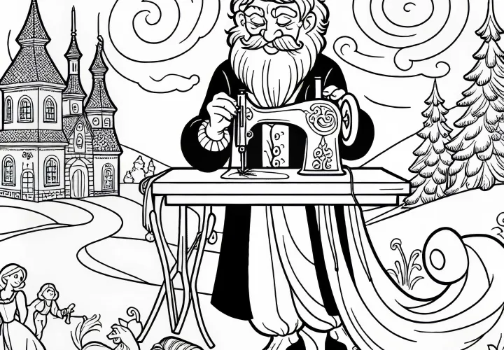 Pogumni krojač šiva – Risanka pravljice brezplačno