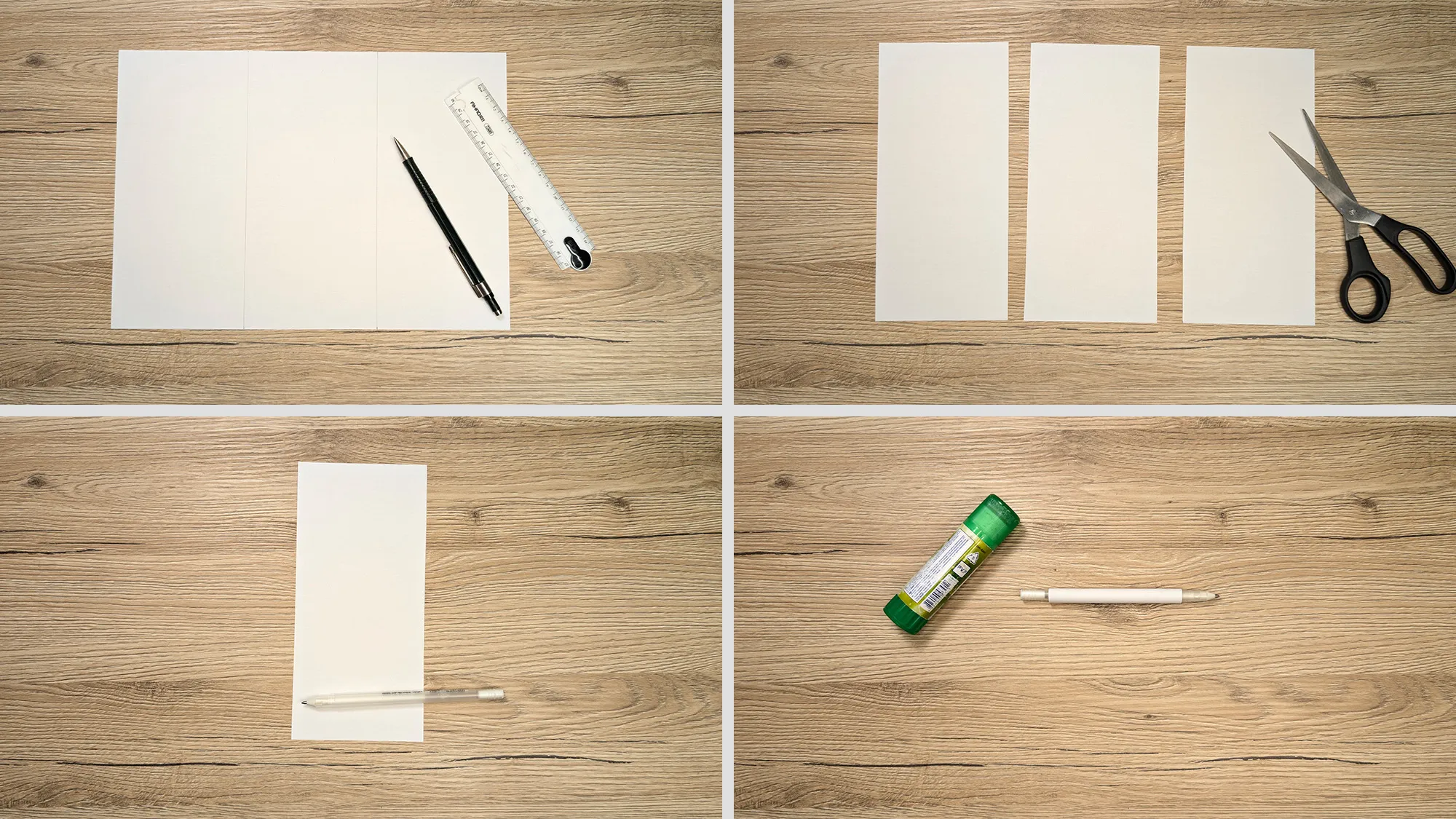 p90-maschinenpistole-aus-papier-bauen-schritt-2.jpg P90 Maschinenpistole aus Papier bauen Schritt 2: Papier in Streifen schneiden und um Stift rollen