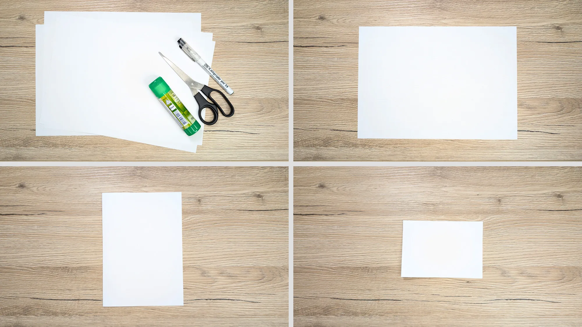 faustmesser-aus-papier-basteln-schritt-1.jpg Faustmesser aus Papier Schritt 1: Papier falten, drehen und nochmal falten