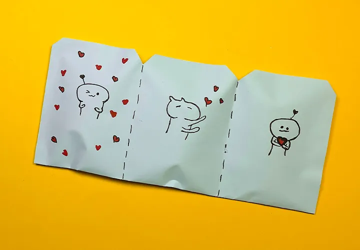 Papier-Geschenktasche: kreative Bastelidee mit Anleitung