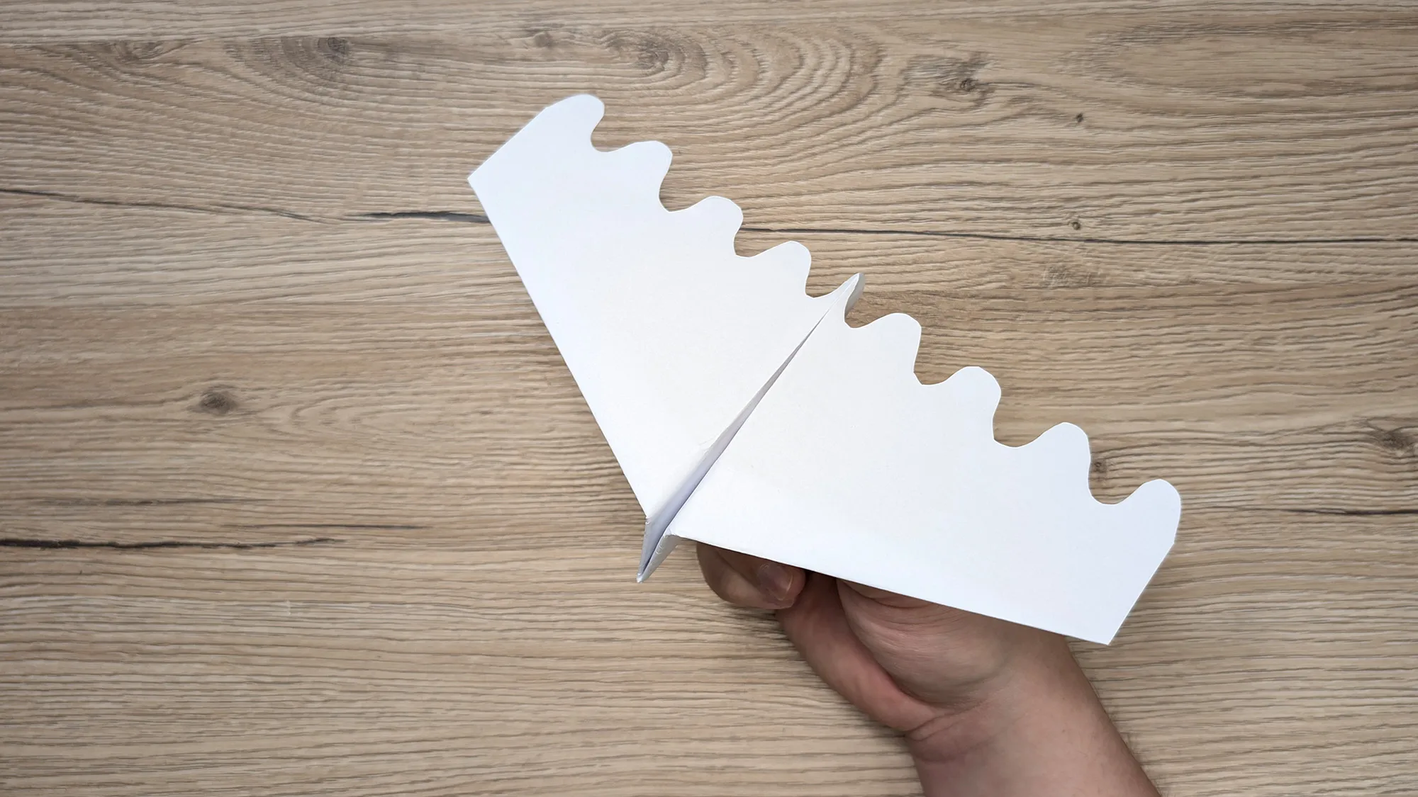 Wave Glider Papierflieger basteln Schritt 7: Fertiger Wave Glider Papierflieger