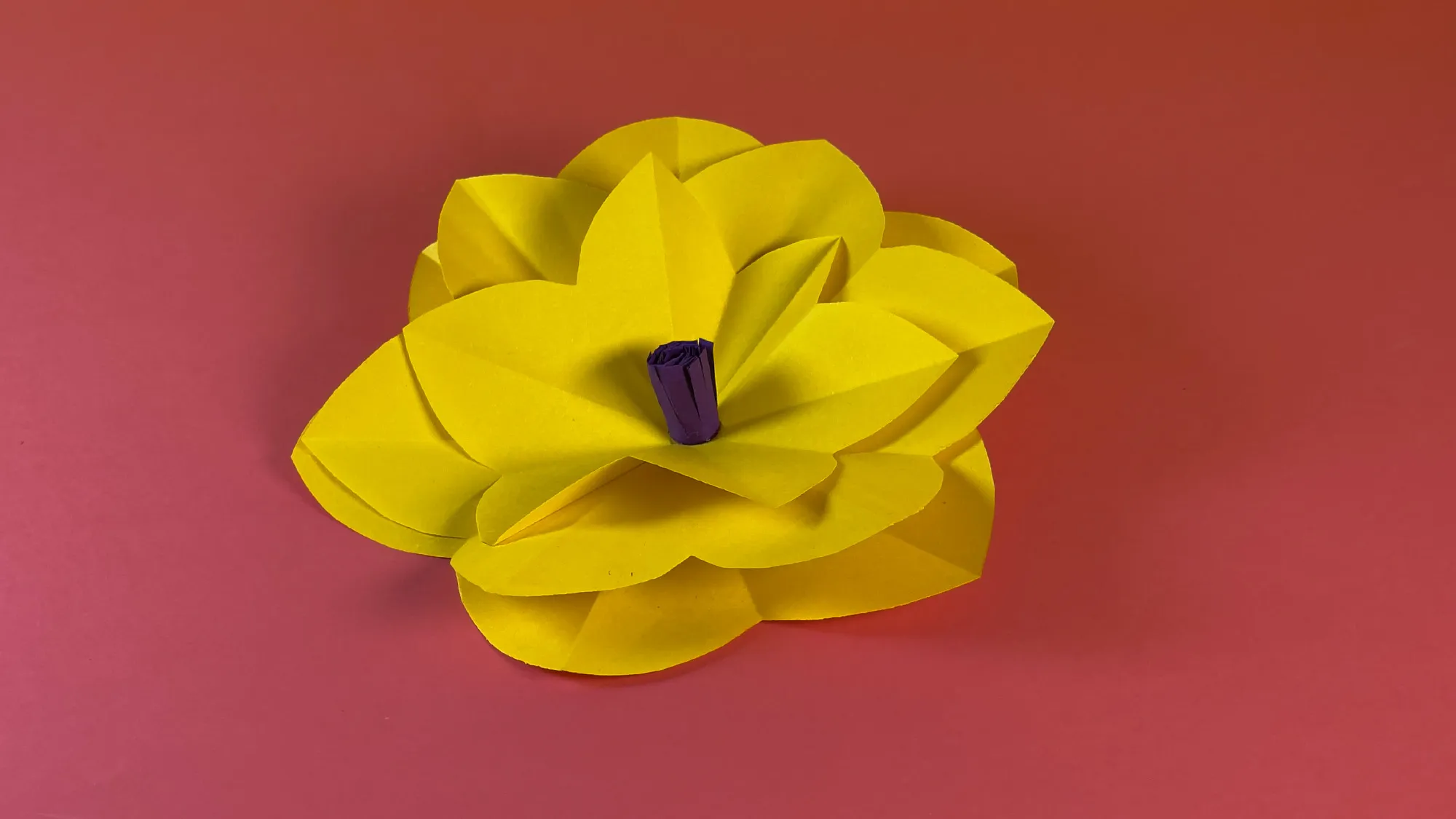 Hübsche Papierblume Schritt 4: Fertige Papierblume