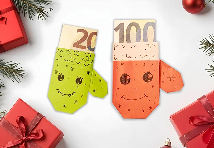 Sarung Tangan Natal Origami: Panduan dengan Video, Foto, dan Deskripsi