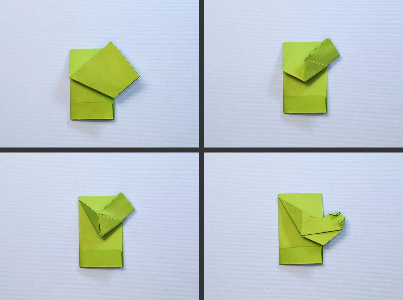 Origami sarung tangan Natal: Panduan langkah demi langkah dengan foto. Gambar 4