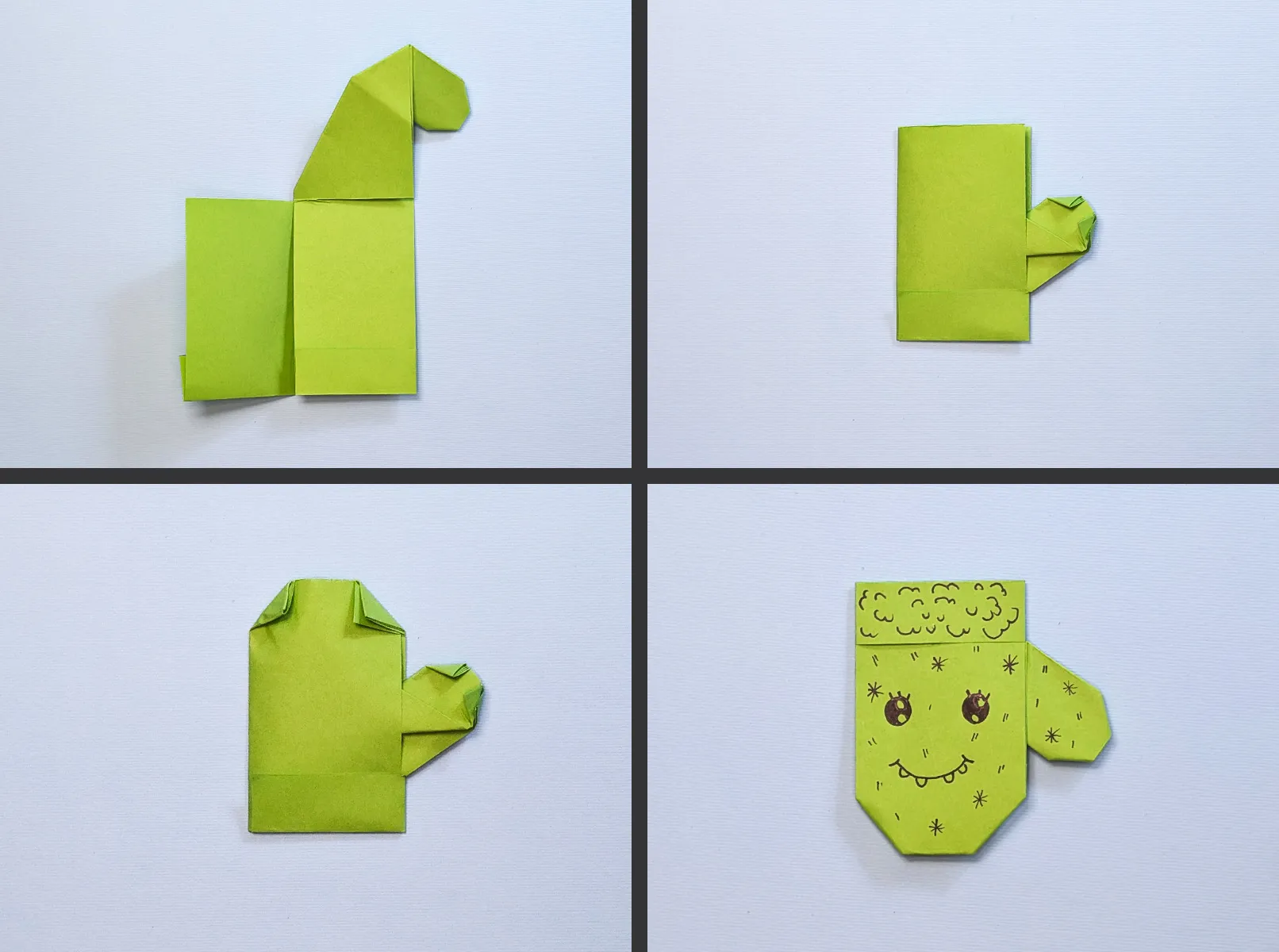 Sarung Tangan Natal Origami: Panduan langkah demi langkah dengan foto. Gambar 5
