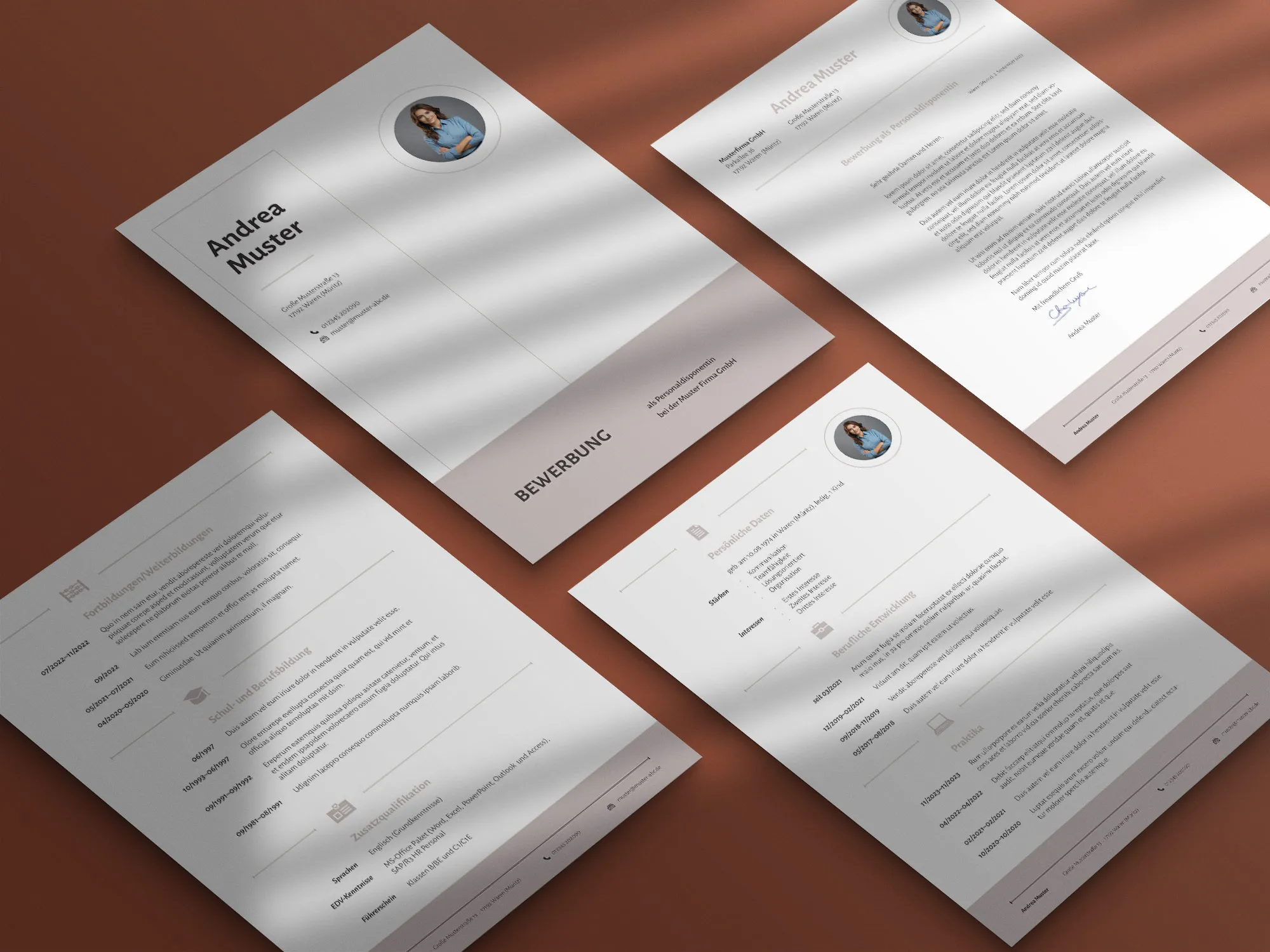 Application as head of department: sample CV and cover letter