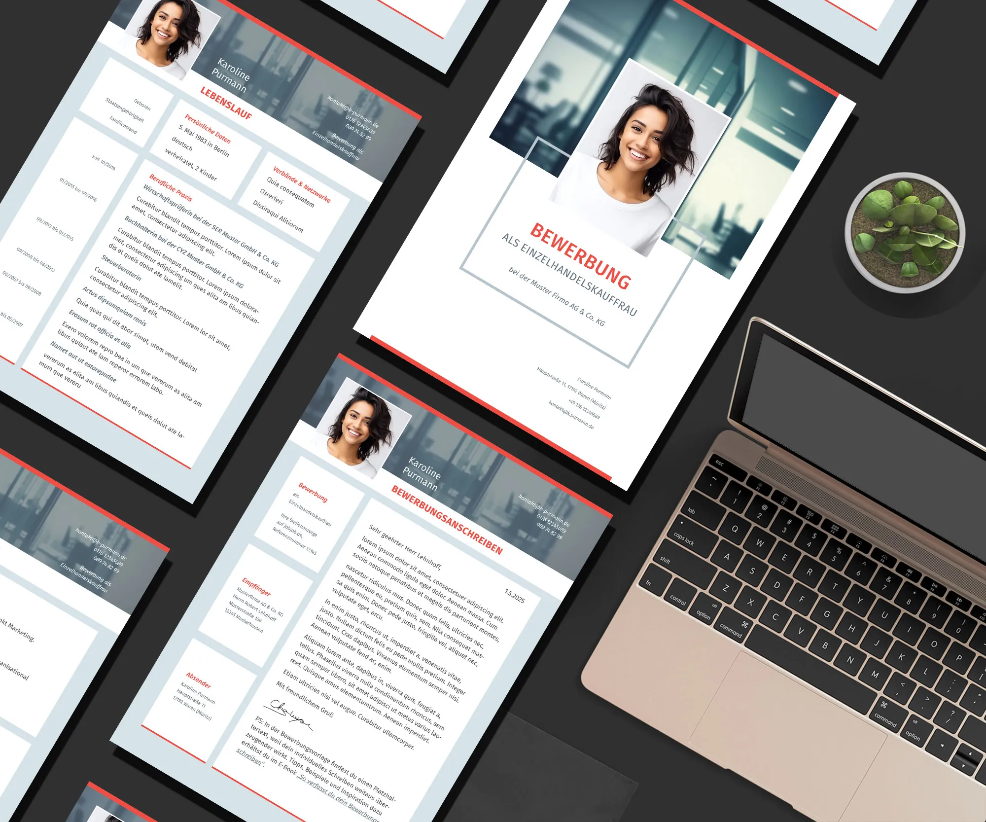 Application as a foreign trade assistant: Download cover letter and CV template
