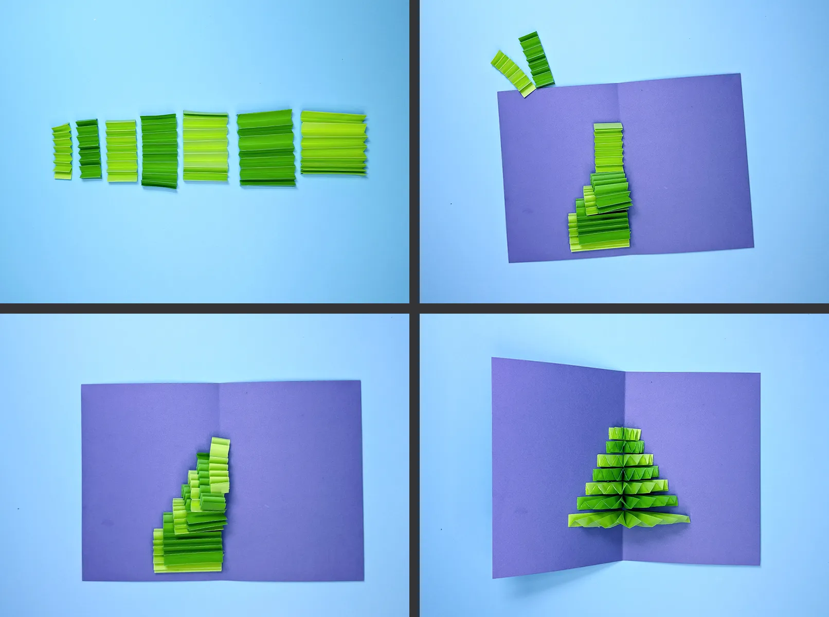 Petunjuk untuk kartu Natal 3D. Gambar 2