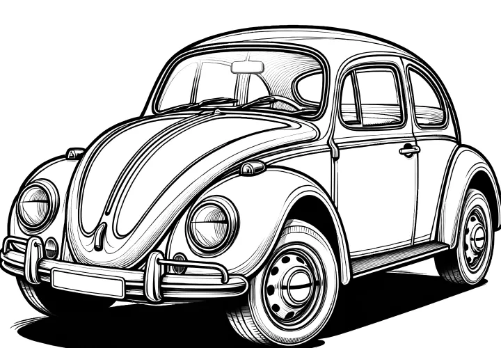 Veterán: Staré auto omalovánka (zdarma)