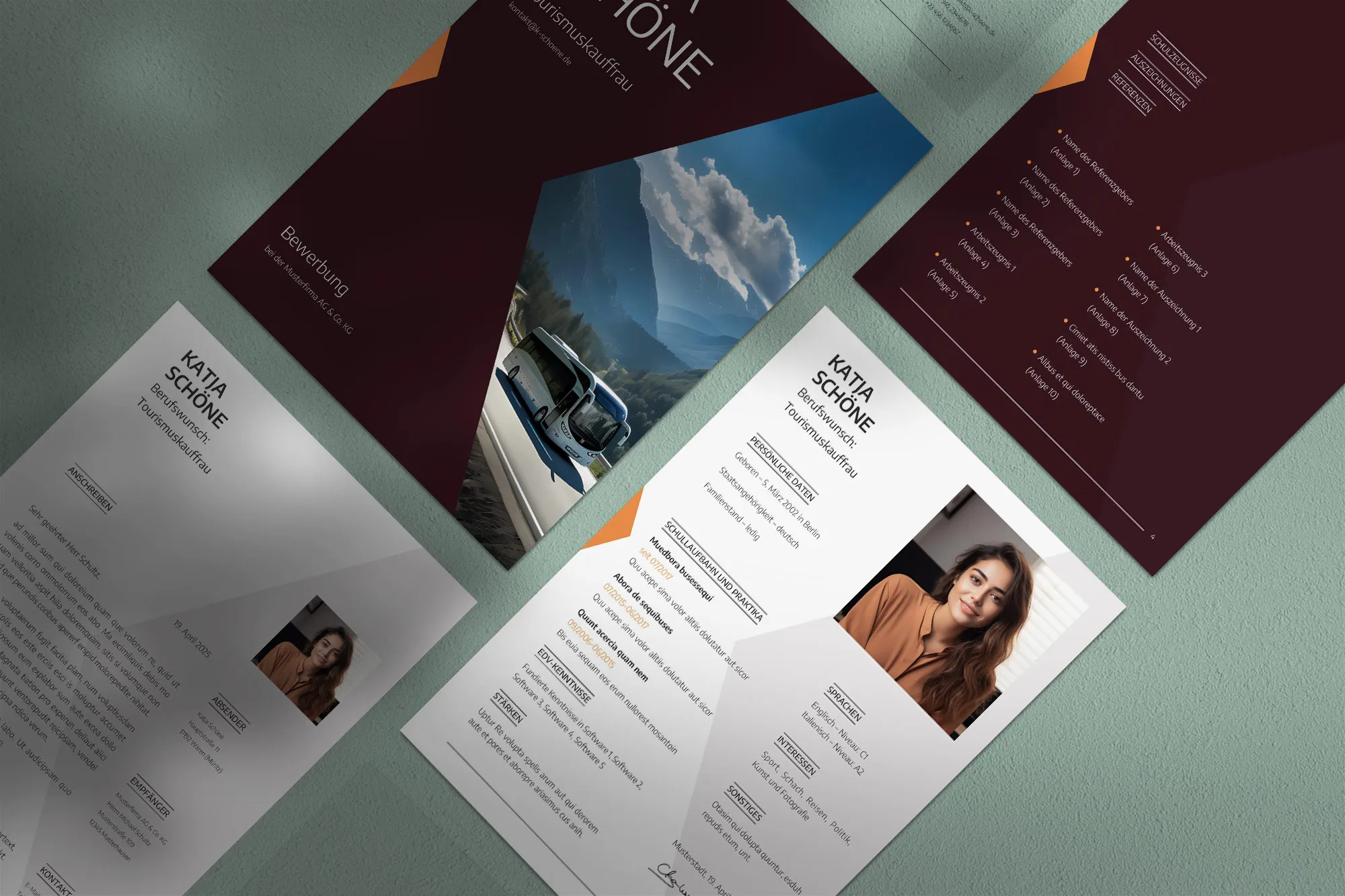 Candidatura come sviluppatore Backend: Modello per lettera di presentazione e curriculum