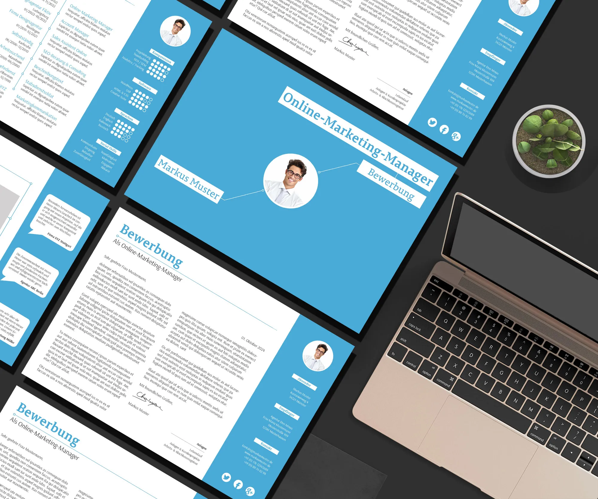 Application as a bakery sales assistant: cover letter and CV template to download