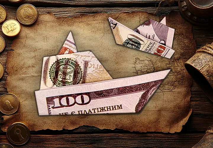 Сложите корабль из денег: Креативный денежный подарок с инструкциями