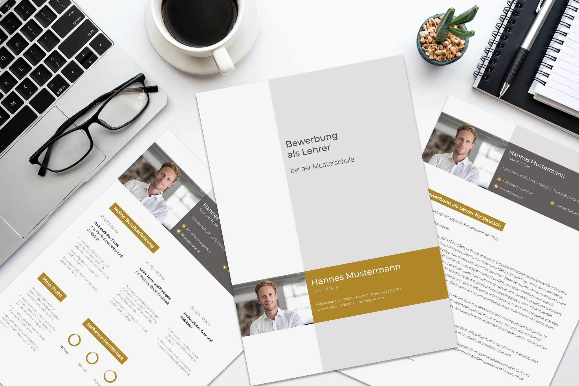 Application as a draftsman: cover letter and CV template to download