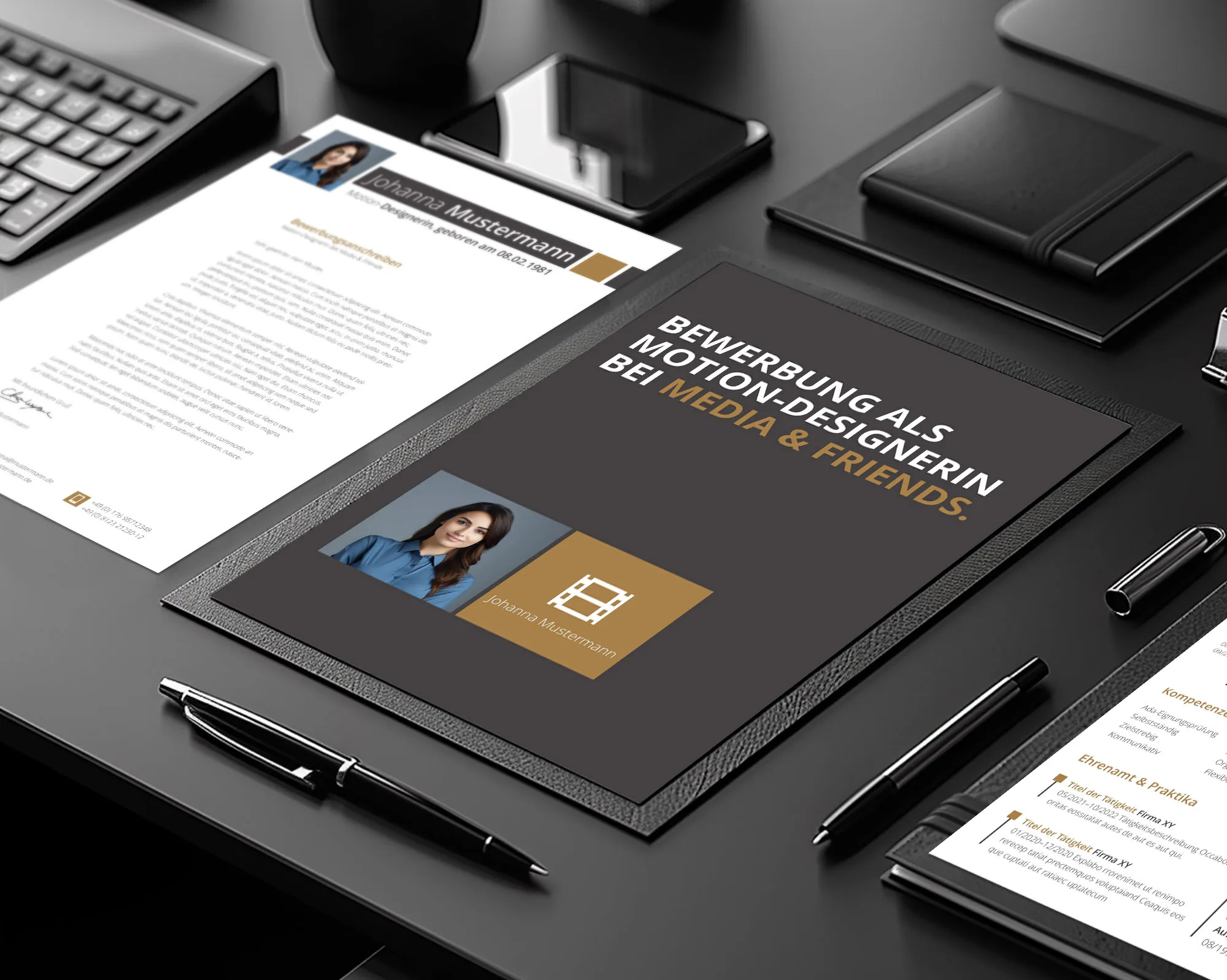 Application as a draftsman: template for cover letter and CV