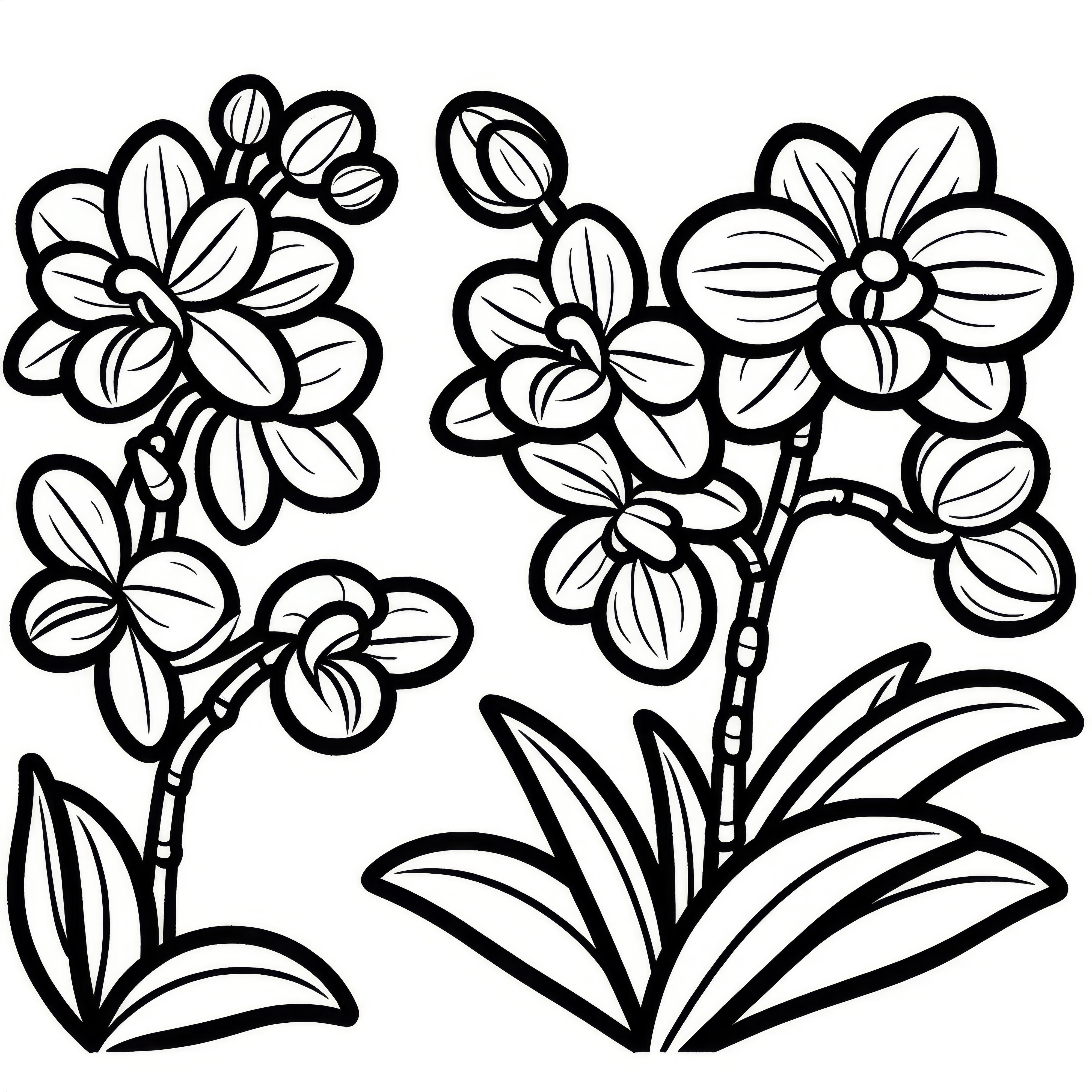 Výkres orchideí: Zadarmo na stiahnutie