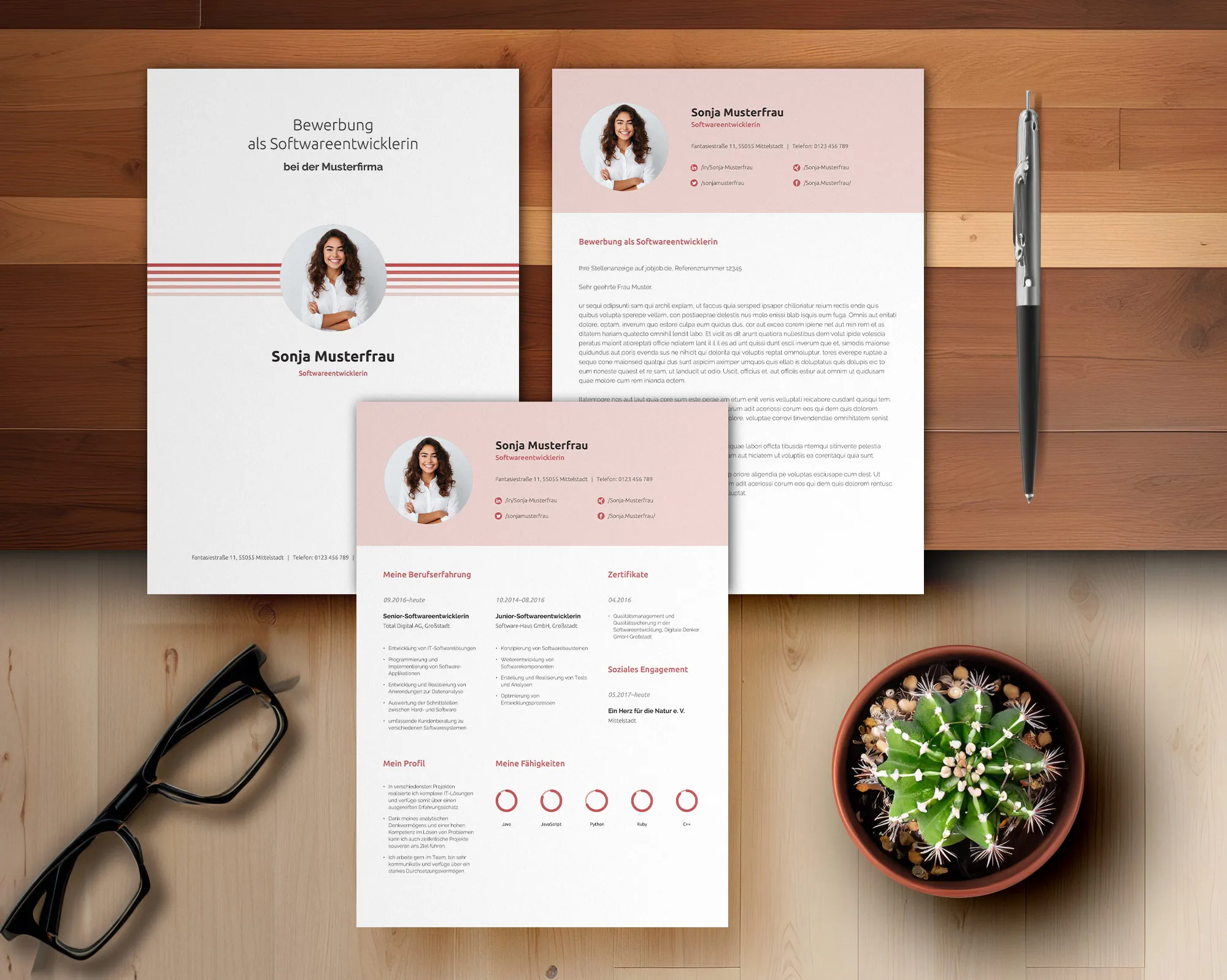 Application as a librarian: cover letter and CV template
