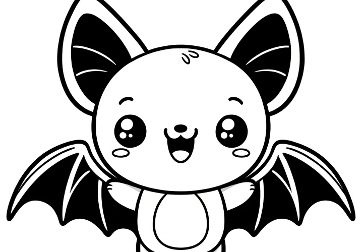 Netopýr: Jednoduchý vánoční vzor pro děti (Zdarma)