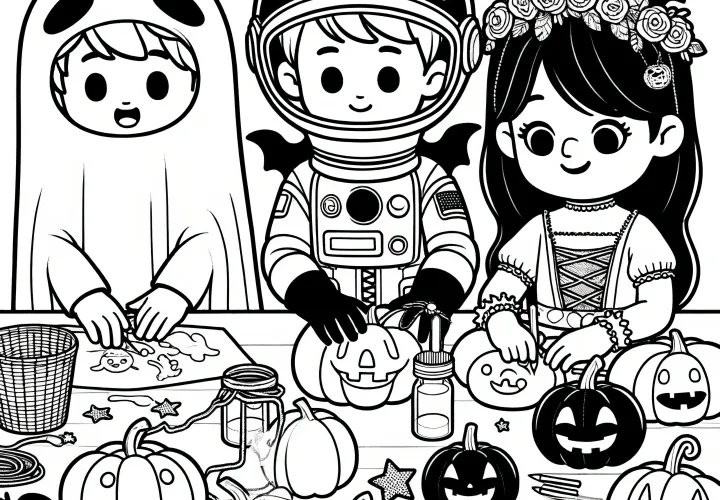Přípravy na Halloweenskou párty: zdarma omalovánky