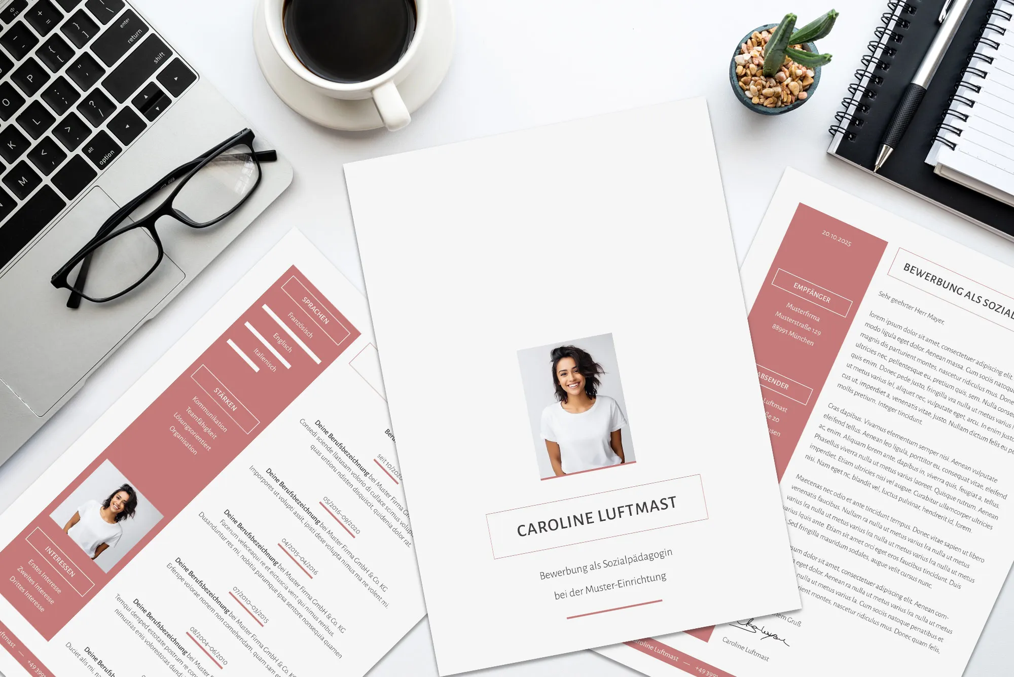 Application as a chemist: cover letter and CV template