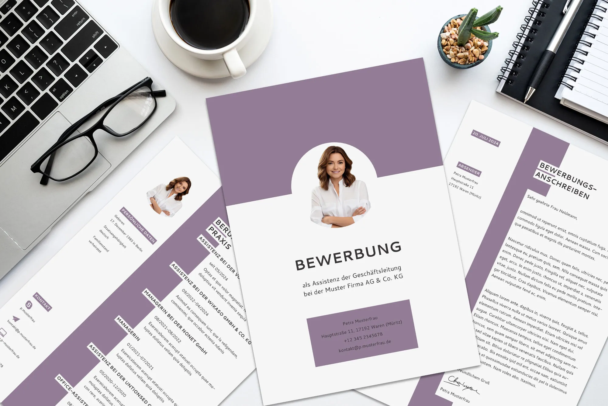 Application as a roofer: template for cover letter and CV