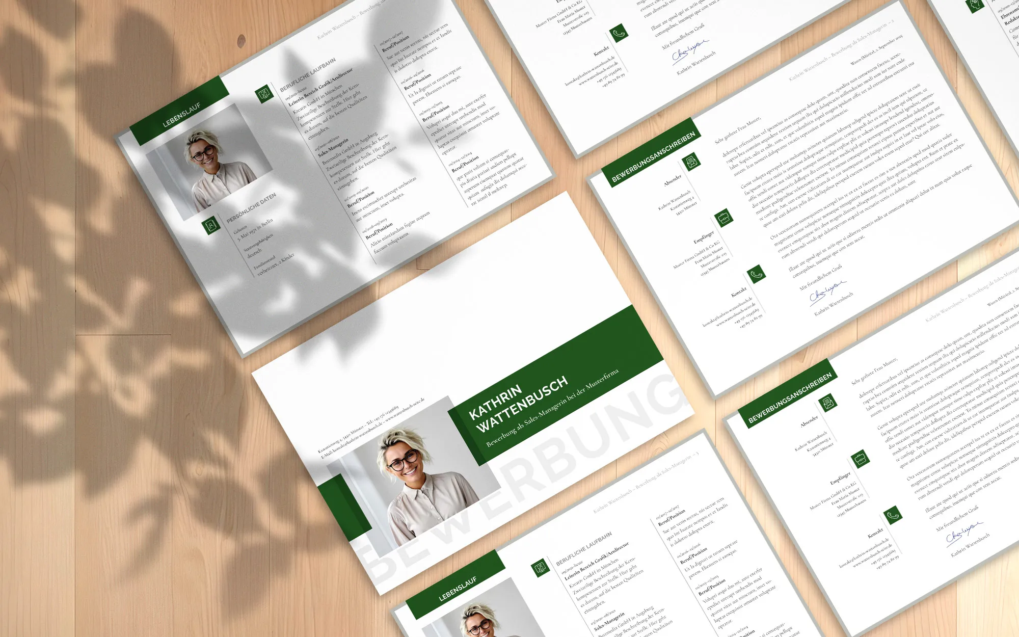 Application as a decorator: cover letter and CV template