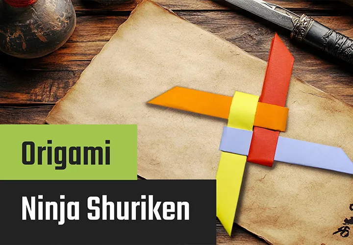 Membuat Origami Shuriken: Petunjuk sederhana dengan video, foto, dan teks