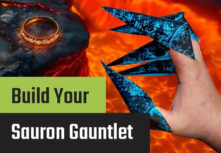 Melipat Sarung Tangan Sauron dari Kertas: Panduan dengan Video dan Foto