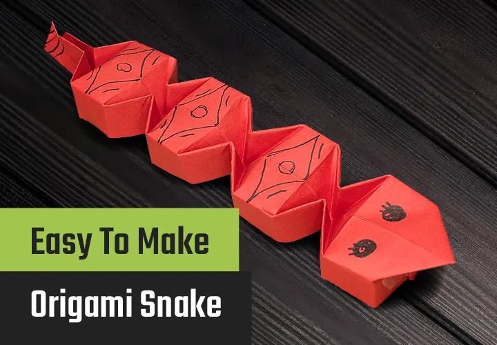 Dobrar uma cobra de origami que salta: Instruções com vídeo e fotos - Variante 2