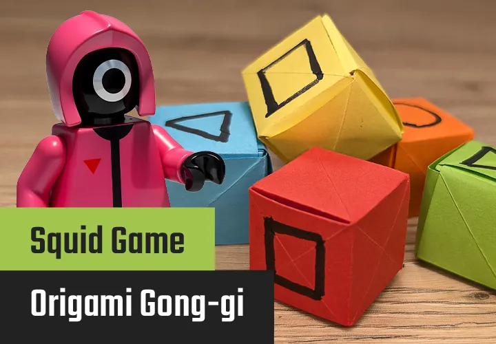 Origami Gong-gi täring: Täielik juhend koos video ja fotodega